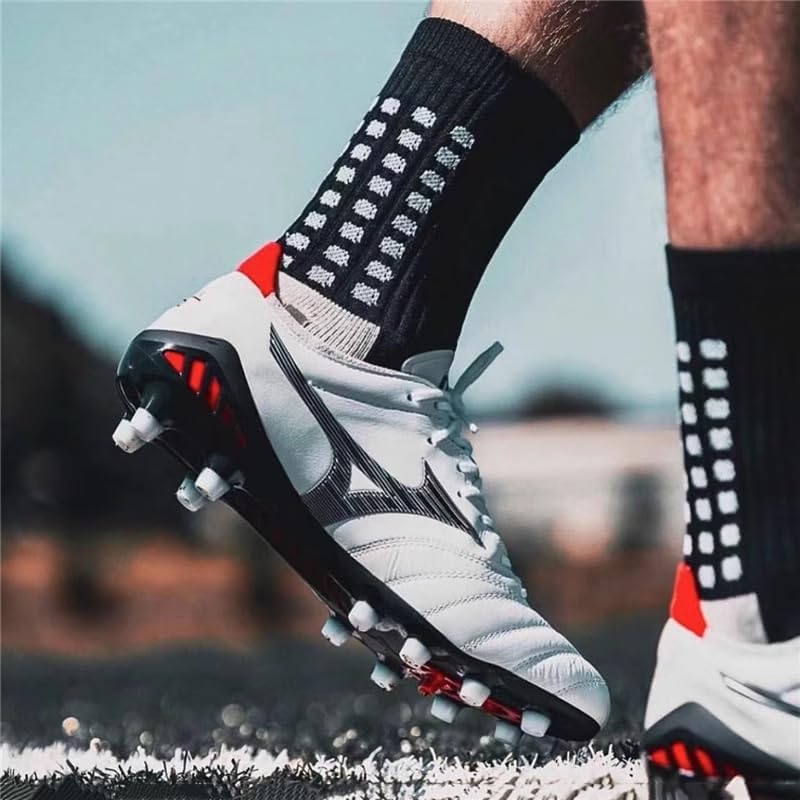 BUKEORE 2 Set Anti-Slip Grip Soccer Socks with Shin Guard Sleeves, Sports Athletic Socks for Men Women - Image 5